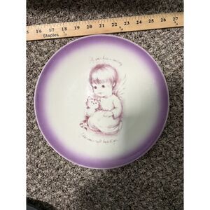 Taylor Smith & taylor collector plate with angel and kitten motif
